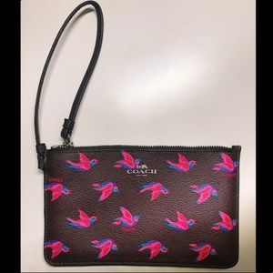 Coach Patterned Wristlet